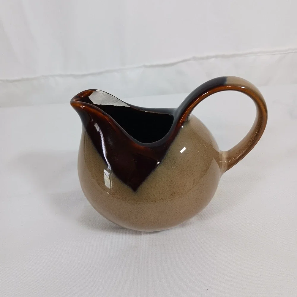 Sango Creamer Pitcher Unisex OS Brown Excellent Nova Brown 4933 Stoneware